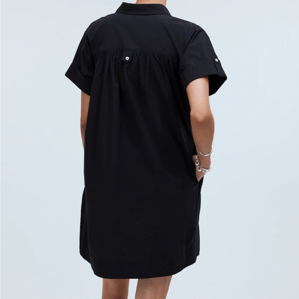 Madewell Collared Button-Front Mini Shirtdress Tr… - image 4